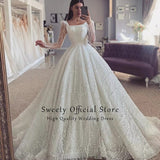 Wedding Dress Vintage With Organza Ball Gown Boat Neck Sleeveless Lace Bride Gowns Appliques Back Lace Uprobes De Mariée