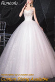 Dress 2023 New Luxury Strapless Wedding Dress With Train Princess Bling Bling Vestido De Noiva Plus Size