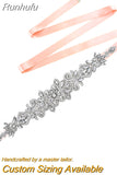 S12 Rhinestones Bridal Belt Bling Crystal Dress Applique Bridesmaids Belts Wedding Party Accessories Dress Decoration