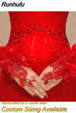 New Lace Bride Wedding Gloves High-end Hand Sewn Diamond Finger Wedding Gloves Wedding Accessories Mariage