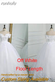 Shoulder Appliqes Pearls Wedding Dress Plus Size Vestido De Noiva 2023 Long Train Bridal Dresses Gowns Tulle Mariage