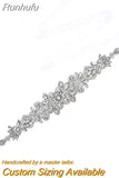 S12 Rhinestones Bridal Belt Bling Crystal Dress Applique Bridesmaids Belts Wedding Party Accessories Dress Decoration