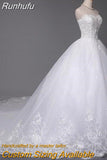 High Quality See Through Wedding Dresses Ball Gowns Lace Up Bride Dres Vestidos De Novia Plus Size Customized Dress