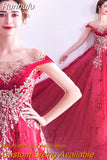 New Banquet Elegant Evening Dress Scoop Sequins Appliques Floor-length Long Prom Formal Gown Vestidos De Noche